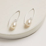 Elegant Pearl Wire Earrings