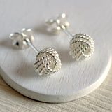 Medium Sterling Silver Knot Earrings