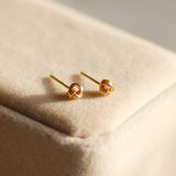 Tiny Gold Knot Earrings