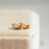 Tiny Gold Knot Earrings