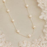 Delicate Silver and Pearl Necklace