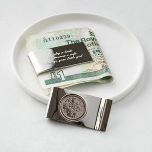 Personalised Sixpence Money Clip