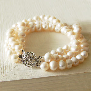 Three Strand Pearl Bracelet