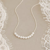 Delicate Seed Pearl Row Necklace