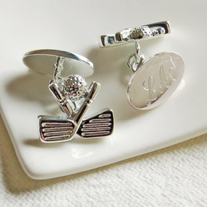 Personalised Golf Cufflinks