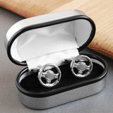 Car Steering Wheel Cufflinks