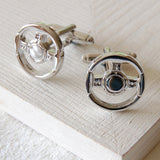 Car Steering Wheel Cufflinks