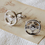 Car Steering Wheel Cufflinks