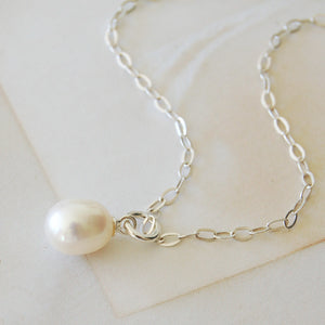 Ivory Pearl Drop Necklace