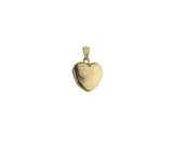 Solid 9ct Gold Engraved Heart Locket Necklace