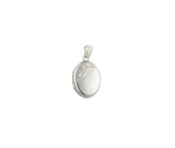 Sterling Silver Hand Engraved Scroll Locket Necklace