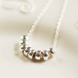 Sterling Silver Rings Necklace