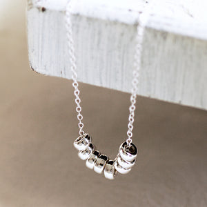 Sterling Silver Rings Necklace